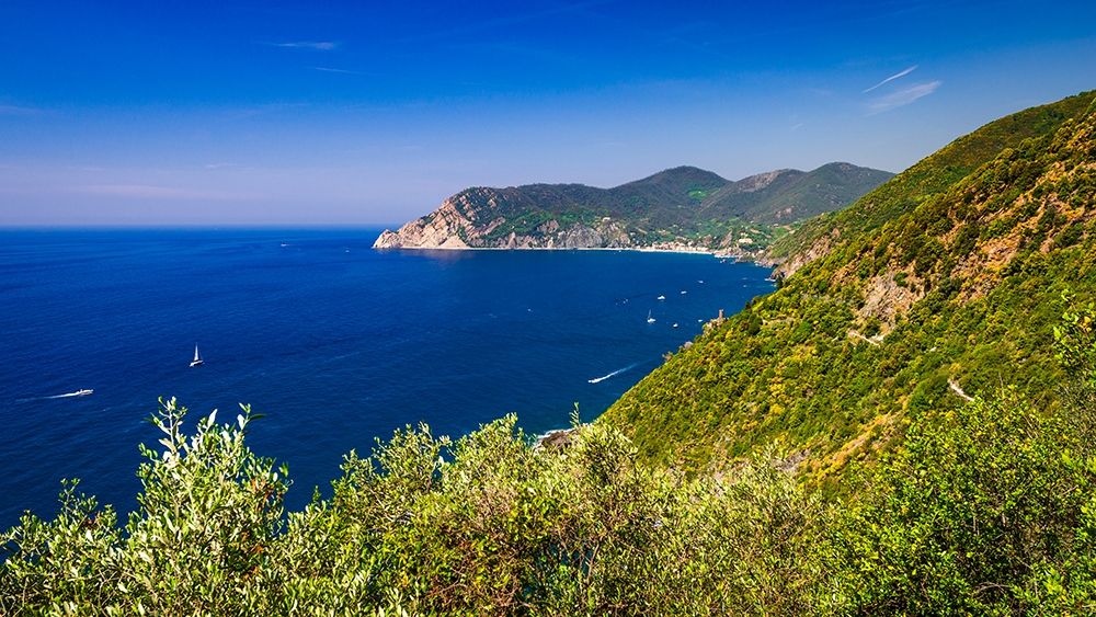 The Ligurian Sea from the Sentiero Azzurro (Blue Trail) near Vernazza-Cinque Terre-Liguria-Italy art print by Russ Bishop for $57.95 CAD